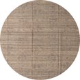 thumbnail image 1 of Ahgly Company Machine Washable Indoor Round Abstract Brown Sugar Brown Area Rugs, 5' Round, 1 of 7