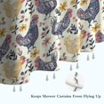 thumbnail image 6 of Chicken Floral Pattern Shower Curtain 36"x72" ,Bathroom Decorative Shower Curtains Set with 12 Hooks,Modern Waterproof Washable Shower Curtain, 6 of 6