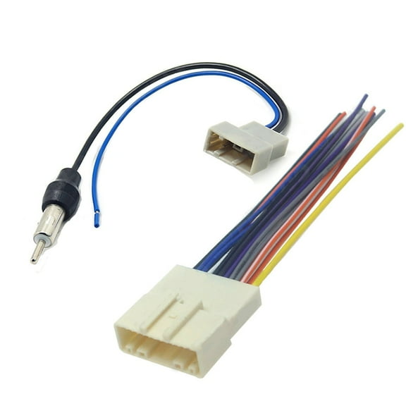 Car Radio Stereo 20Pin Wire Harness Cable & Antenna Adapter For Nissan Subaru