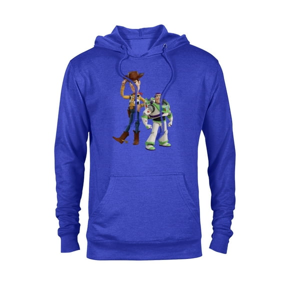 Disney Pixar Toy Story 4 Woody and Buzz Lightyear T-Shirt - Pullover Hoodie for Adults - Customized-Royal Heather