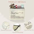 thumbnail image 3 of Unique Bargains 1Pc Large Durable Storage Gift Organizer Makeup Bag for Toiletry Beige, 3 of 7