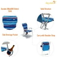 thumbnail image 4 of SunnyFeel Folding Beach Chair Portable Lawn Chair for Adults Foldable for Outdoor Camping Picnic Concert Sports (Blue), 4 of 7