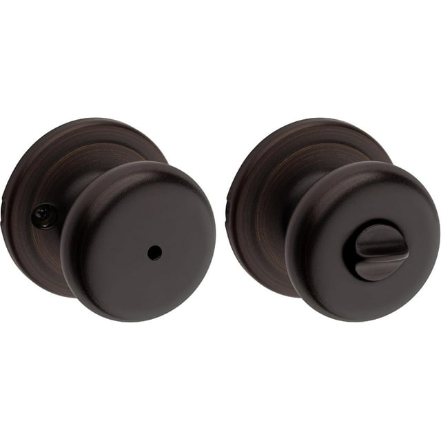 Troy Matte Front Door Knob with Lock and Key Exterior/Interior Door Handles with Lock Keyed Entry Door Knobs for Front Door Bedroom Bathroom & Office Traditional Home Décor