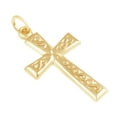 thumbnail image 2 of 14K Yellow Gold Cross Religious Pendants / Charms for Men and Women, 2 of 6