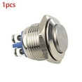 thumbnail image 2 of 16mm Screw Foot Waterproof Metal Push Button Switch Self-Reset Power Switch, 2 of 6