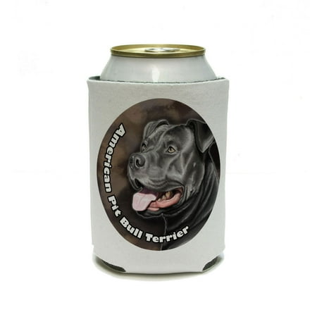 Pit Bull Spool American Pit Bull Terrier - Pitbull Blue Nose Dog Pet Can Cooler Drink Insulator Beverage Insulated Holder ()