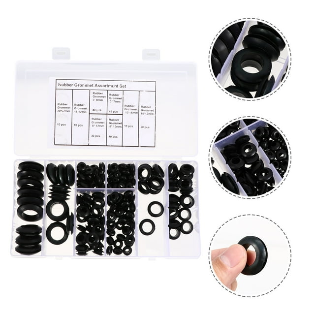 UPGRATOR 200 Pcs Anneaux à Œillets en Caoutchouc Résistance Électrique pour Projets DIY
