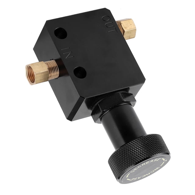 Brake Proportioning Valve, Aluminium Alloy Universal Adjustable Professional 1/8NPT Inline Brake Proportioning Valve for Car Modification
