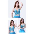 thumbnail image 3 of Miqool Women's Sparkly Sequin Butterfly Crop Top Sleeveless Spaghetti Strap Cami Tank Top Rave Party Glitter Tube Vest Top for Belly Dance Costume Outfits, 3 of 3