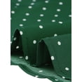 thumbnail image 5 of DARING DIVA Women's Peter Pan Collar Polka Dots Short Sleeve Tops L Green, 5 of 6