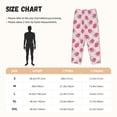thumbnail image 2 of Salouo Floral Strawberr Print Women's Pajama Pants Casual Loose Sweatpants PJs Flowy Pants Drawstring Palazzo for Women Wide Leg Pants Lounge Pajama -Medium, 2 of 8