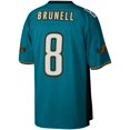 thumbnail image 3 of Men's Mitchell & Ness Mark Brunell Teal Jacksonville Jaguars Legacy Replica Jersey, 3 of 3