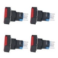 thumbnail image 2 of 25Pcs Micro Squares Push Button Switch ABS Brass Self Locking Switches with Light 16mm 12V Red, 2 of 14