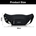 thumbnail image 2 of Construction site work storage mobile phone bag business cashier large capacity messenger chest bag - black, 2 of 6