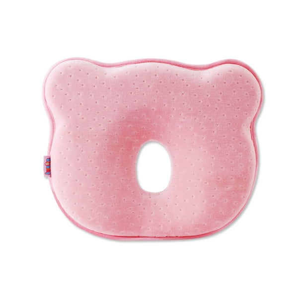 Almohadas para bebés Cojín moldeador Protección para la cabeza plana para recién nacidos Seguridad de enfermería 0-12 meses Posicionador para niños pequeños para el hogar Rosa Inevent BA000364-01