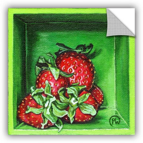 ArtAppealz Paige Wallis "Strawberries" Removable Wall Art