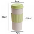 thumbnail image 5 of Eco Friendly Reusable Coffee Cup with Lid, Sustainable Wheat Fiber BPA Free Dishwasher and Microwave Safe Portable Eco Cup, 5 of 5
