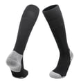 thumbnail image 2 of Kids Athletic Soccer Socks, Knee High Socks for Youth Boys Girls Thick Bottom Cushioned Sports Tube Socks Boys Socks Crew Black 170, 2 of 3