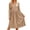 #Coffee 1, variant on Vynhevius Womens Striped Casual Dress Crew Neck Long Sleeve with Pockets Loose Midi