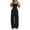 Black, variant on EYNMVR Summer Sleeveless Jumpsuits for Women Dressy Square Neck Wide Leg Pants Knit One Piece Rompers Fashion Clothing