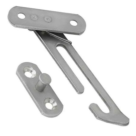 

Furniture Hardware Window Restrictor Locks Window Restrictor Hook Steel Lock Restrictor(1pc silver)