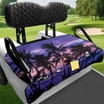 thumbnail image 3 of Bulopur Hawaii Golf Cart Seat Covers for 2-Person Seats Waterproof Golf Cart Seat Towel Blanket with 4 Front Pockets& Nonskid Bottom Fits for EZGO, Yamaha, Club Car, 3 of 8