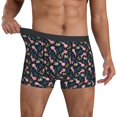 thumbnail image 3 of Men's Boxer Briefs, Trendy cute pink Axolotl Soft Comfy Mens Underwear Boxer Briefs Breathable With Widen Waist, 3 of 7