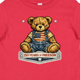 thumbnail image 4 of Inktastic 250 Years of Freedom Patriotic Teddy Bear Boys or Girls Baby T-Shirt, 4 of 5