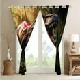 thumbnail image 4 of Erosebridal 3D Dinosaur Curtains Dino Blackout Curtains, Wild Animal Curtains & Drapes Jungle Bedroom Curtains, Tyrannosaurus Rex Window Treatments Dinosaur Gifts, 4 of 6