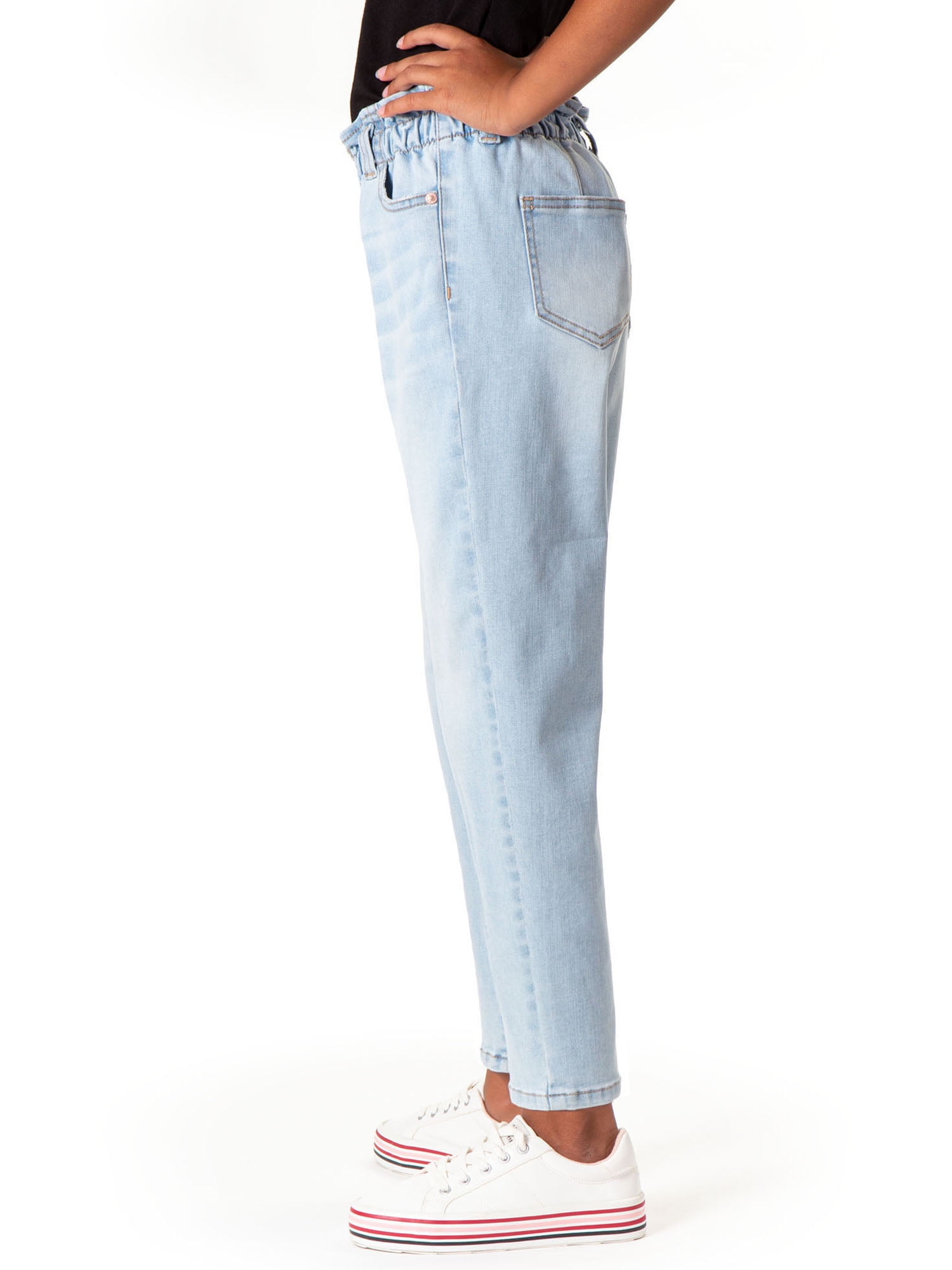 Jordache Girls High Rise Paperbag Mom Jean, Sizes 5-18