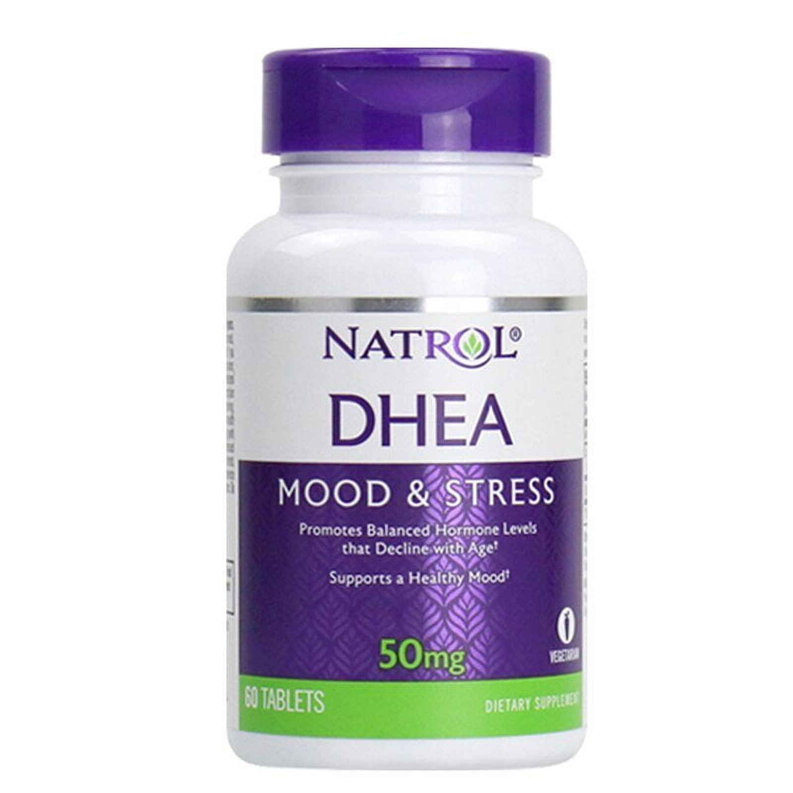 Natrol Dhea Mood & Stress Dietary Supplement Hormone Levels, 60ct 