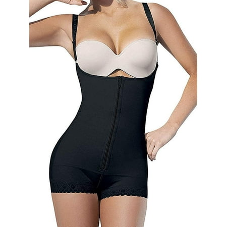 

COMFREE Fajas Colombianas Shapewear for Women Tummy Control Body Shaper Slimming Faja Compression Bodysuit Full Body Open Bust