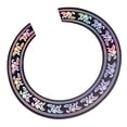 thumbnail image 1 of Finest 40 41 Pulgadas Guitarra Acústica Sound Hole Etiqueta de Color Negro con Patrón de Cromo Sunnimix Guitar Sound Hole Decal, 1 of 5