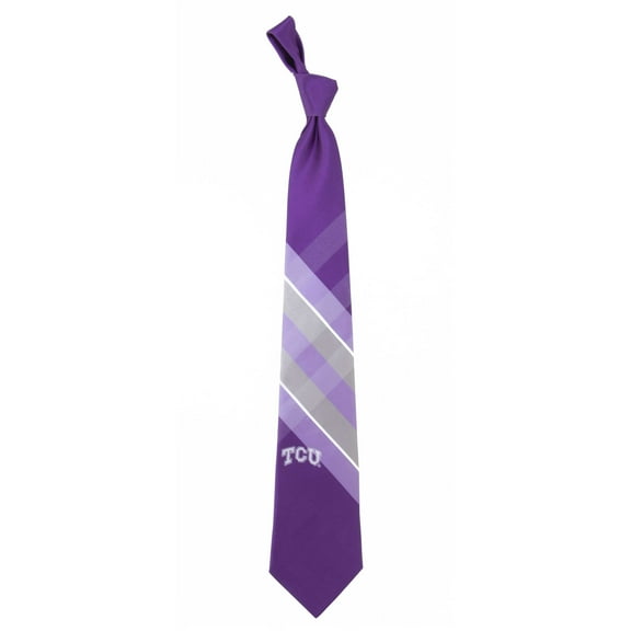 Men's TCU Horned Frogs Woven Polyester Grid Tie