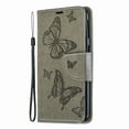 thumbnail image 4 of Samsung Galaxy A40 Case, Dteck Embossed Butterfly Flip PU Leather Stand Wallet Case Cover For Samsung Galaxy A40 2019 5.9", Gray, 4 of 5