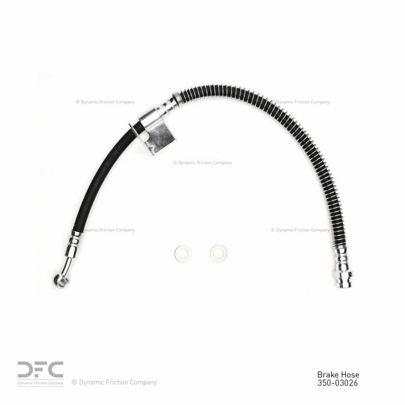 Front Right Dynamic Friction Company Brake Line Hose 350-03026 For 1995-1997 Hyundai Accent