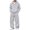 Light Gray, variant on UDAUDU Men 2 Piece Tracksuit Full Zip Hoodie Loose Fit Oversized Zip‑Front Hooded Jacket with Wide‑Leg Sweatpants, Soft Fleece Fall Winter Casual Outfit XL