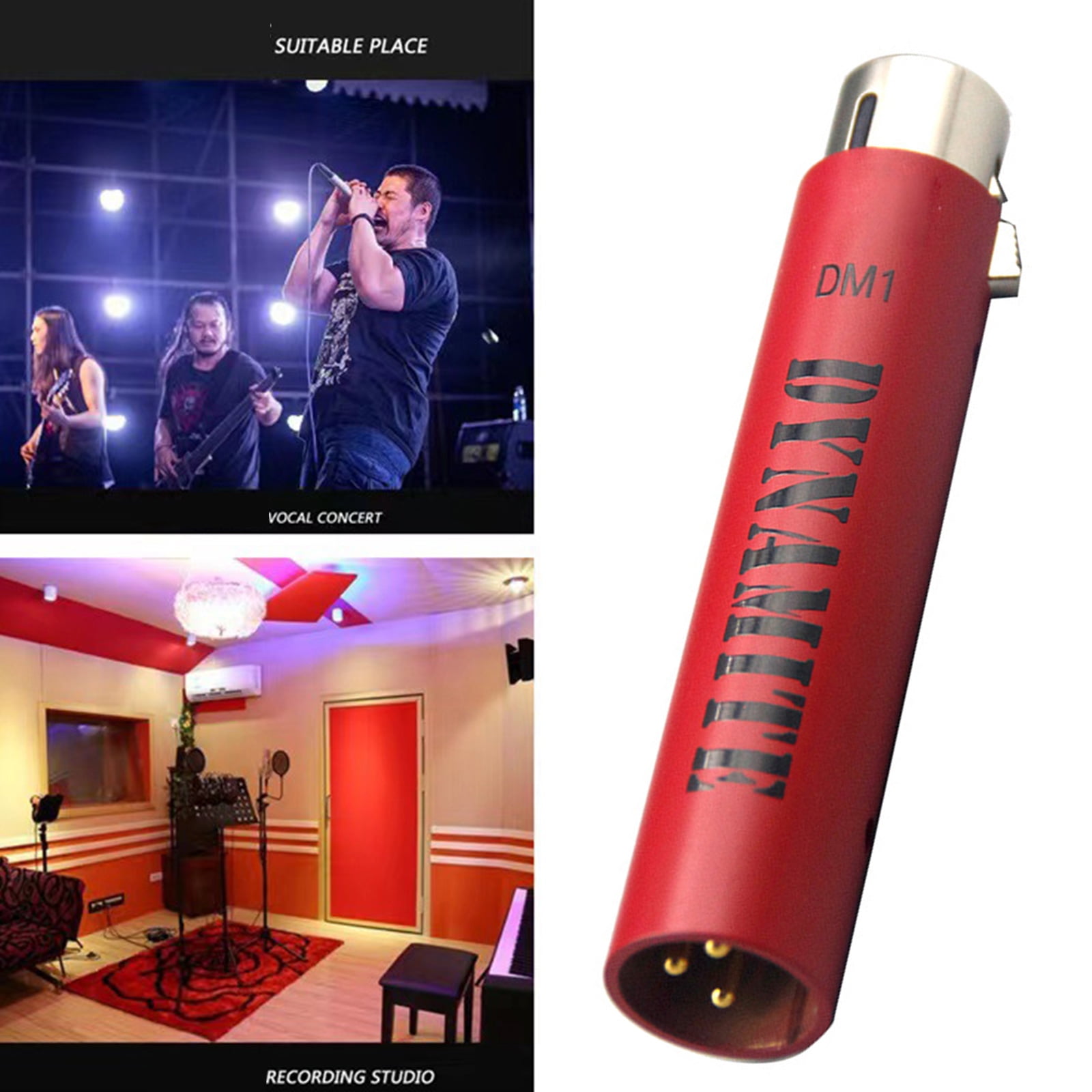 Electronics DM1 Active Inline Microphones Preamplifier Stage Independents Mic Amplifiers Gains Volumes 28db Discrete
