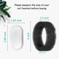 thumbnail image 5 of Elemento filtrante para dispensador de agua para mascotas, filtro múltiple de carbón activado, compatible con varios dispensadores de agua para gatos, accesorios, 5 of 5