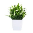 thumbnail image 2 of Aodebiao summer flower Small Fake Plants in Pot Artificial Plant Eucalyptus Faux Potted Greenery Wheal Grass for Home Decor Indoor Bathroom Office Desk Shelf Bedroom Kitchen Cabinet Decorations, 2 of 6