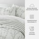 thumbnail image 4 of Juegos de Edredón Ligeros Ultra Suaves en Vides Germinadas Gris Claro para Ropa de Cama Matrimonial/queen de Comfort Canopy, 4 of 15