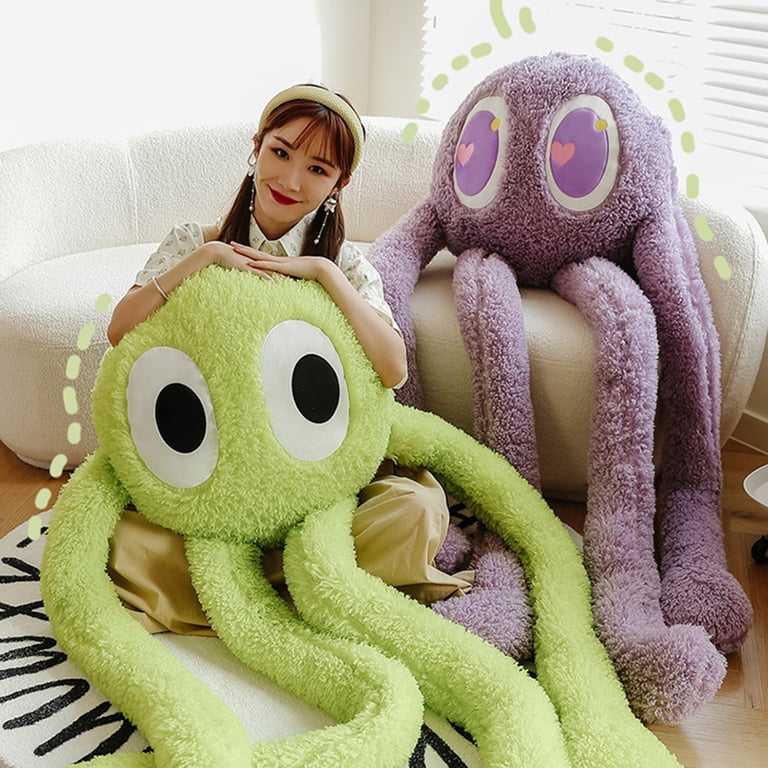 Sioweci Giant Octopus Plush Toy with Long Legs Cute Soft Huggable
