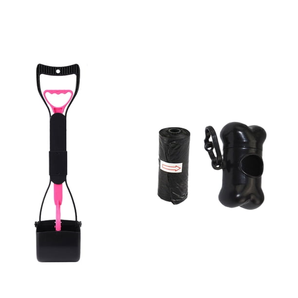 Billuyoard Colector de inodoro de larga duración, colector de inodoro para mascotas de gran capacidad, abrazadera de inodoro para perros gruesa Suministros para perros Rosa talla mediana