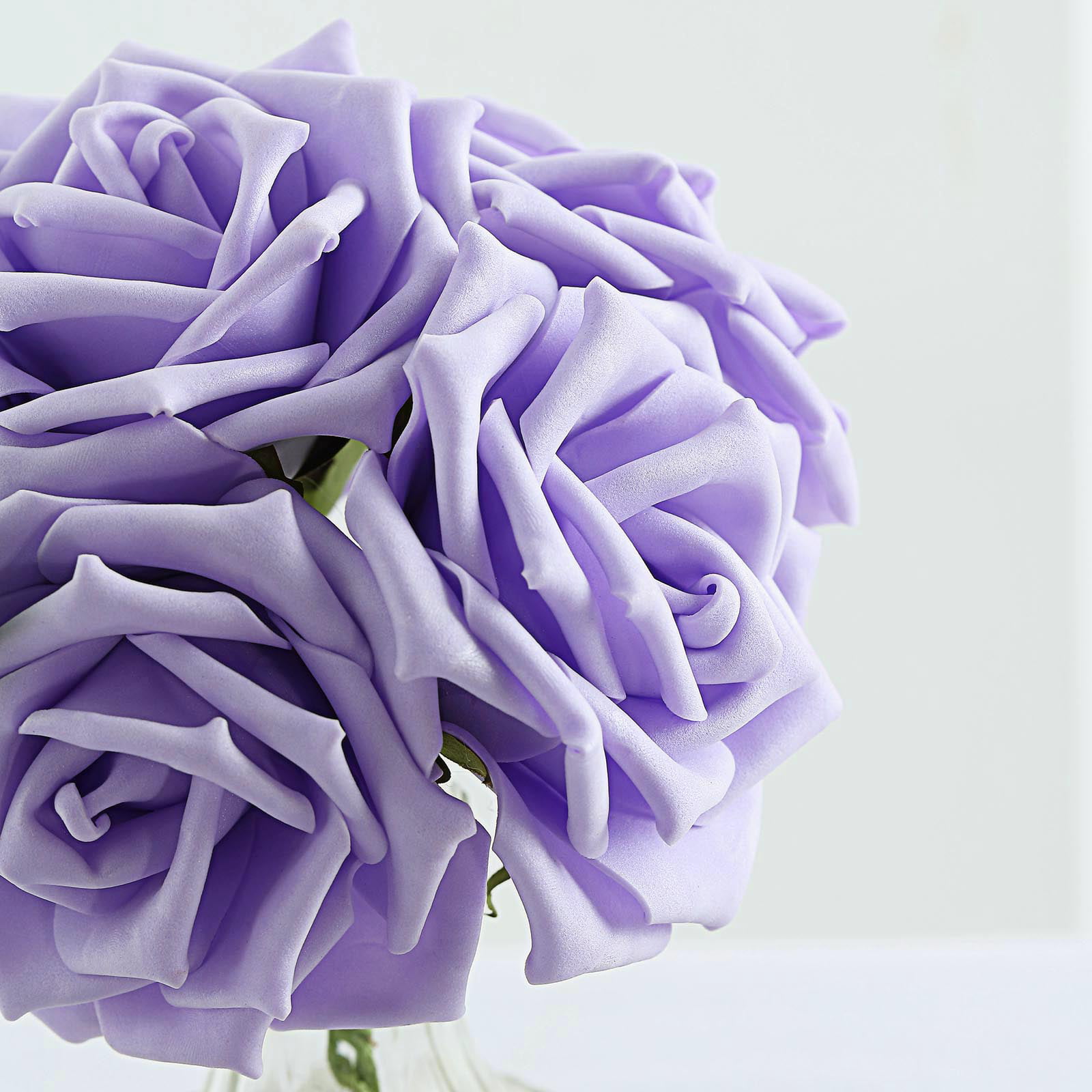 N&T NIETING Artificial Flowers Royal Purple Combo for Decoration - Real  Touch Roses, Faux Flower Stems, and Floral Foam for DIY Floral Arrangements