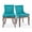Blue, variant on HSUNNS Upholstered Thickened Fabric Dining Chairs Set of 2, Solid Wood Contemporary Kitchen Chairs for Dining Room, Accent Chairs with Nail Head Decor, Beige