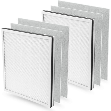 Wuwuclear 2 Pack True HEPA Replacement Filter for VAVA VA-EE004 and LEVOIT Vital 100 Air Purifier, Part# Vital 100-RF