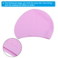 thumbnail image 4 of Uxcell Silicone Swim Caps Unisex Swimming Caps Bubble Textured Adult Swim Hats Light Purple 2 Pack, 4 of 6
