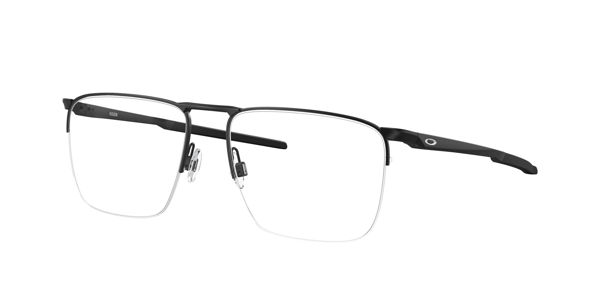 Oakley Men's Size 55 Voon Optical Glasses, Satin Black/Demo Lens