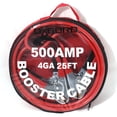 thumbnail image 3 of OxGord 4 Gauge 500 Amp Heavy Duty Power Booster Starter Commercial Grade Jumper Cables for Emergency Use Auto Battery Industrial Jumping, Non Tangle with Travel Car Carry Case, 3 of 3
