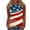 N-Multicolor, variant on American Flag Tank Top for Women Women Tank Tops American Flag Red White and Blue Tanks for Women Womens Red White and Blue Top Women's Casual Independence Day Sleeveless Round Neck Tops